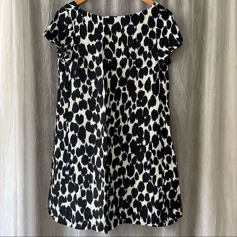 Midi Blue, Black, White Dress
